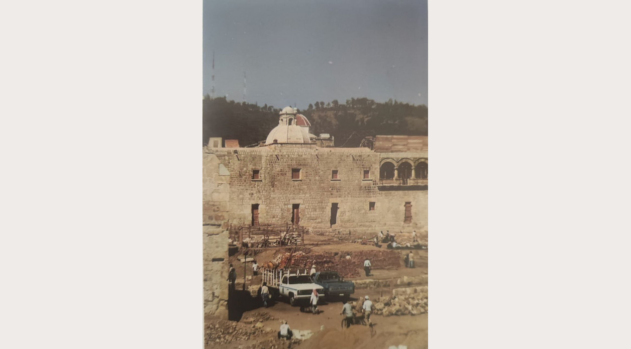 Toma aérea de la construcción